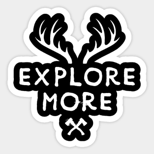 Explore More Antlers Adventure Sticker